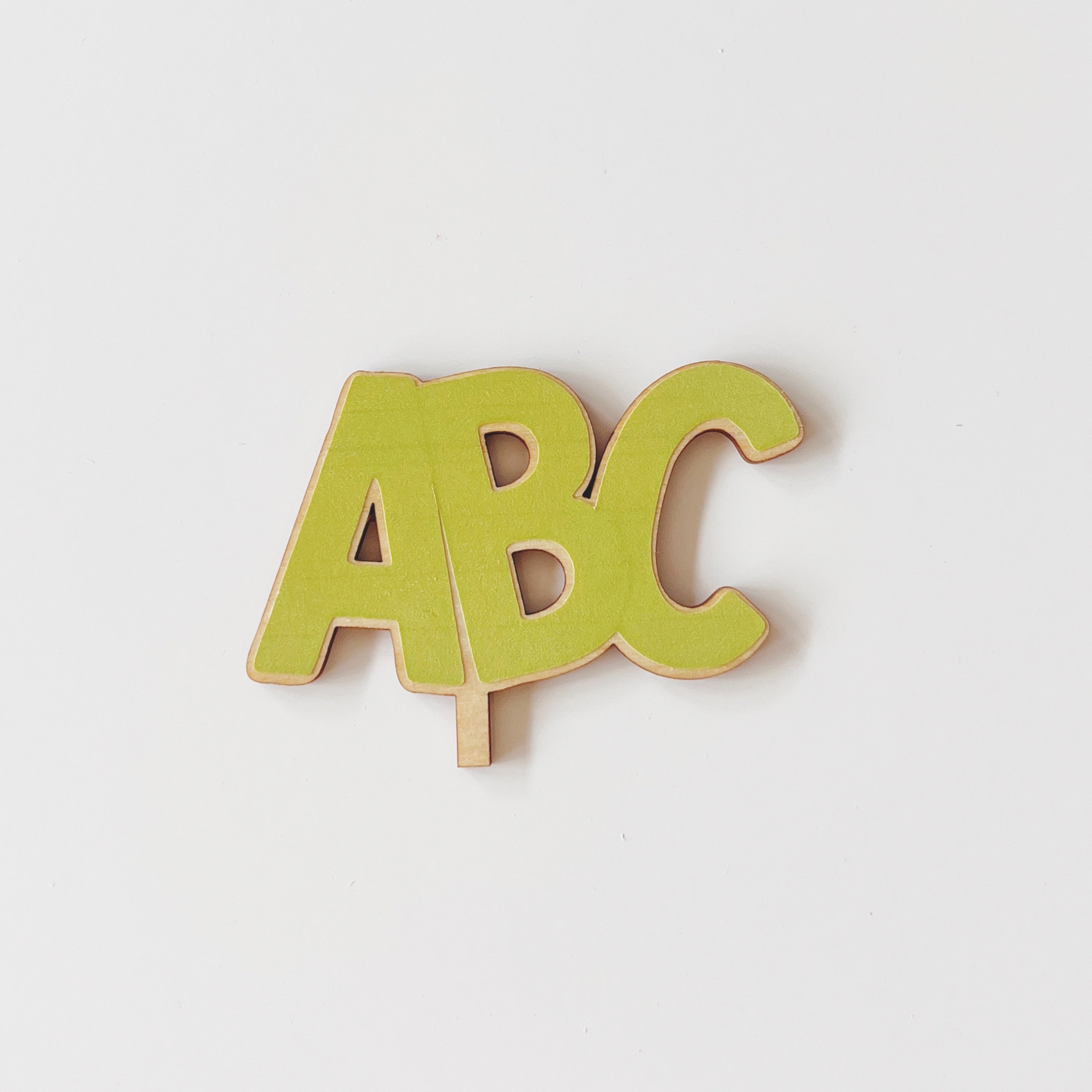Motivstecker ABC pastellgrün
