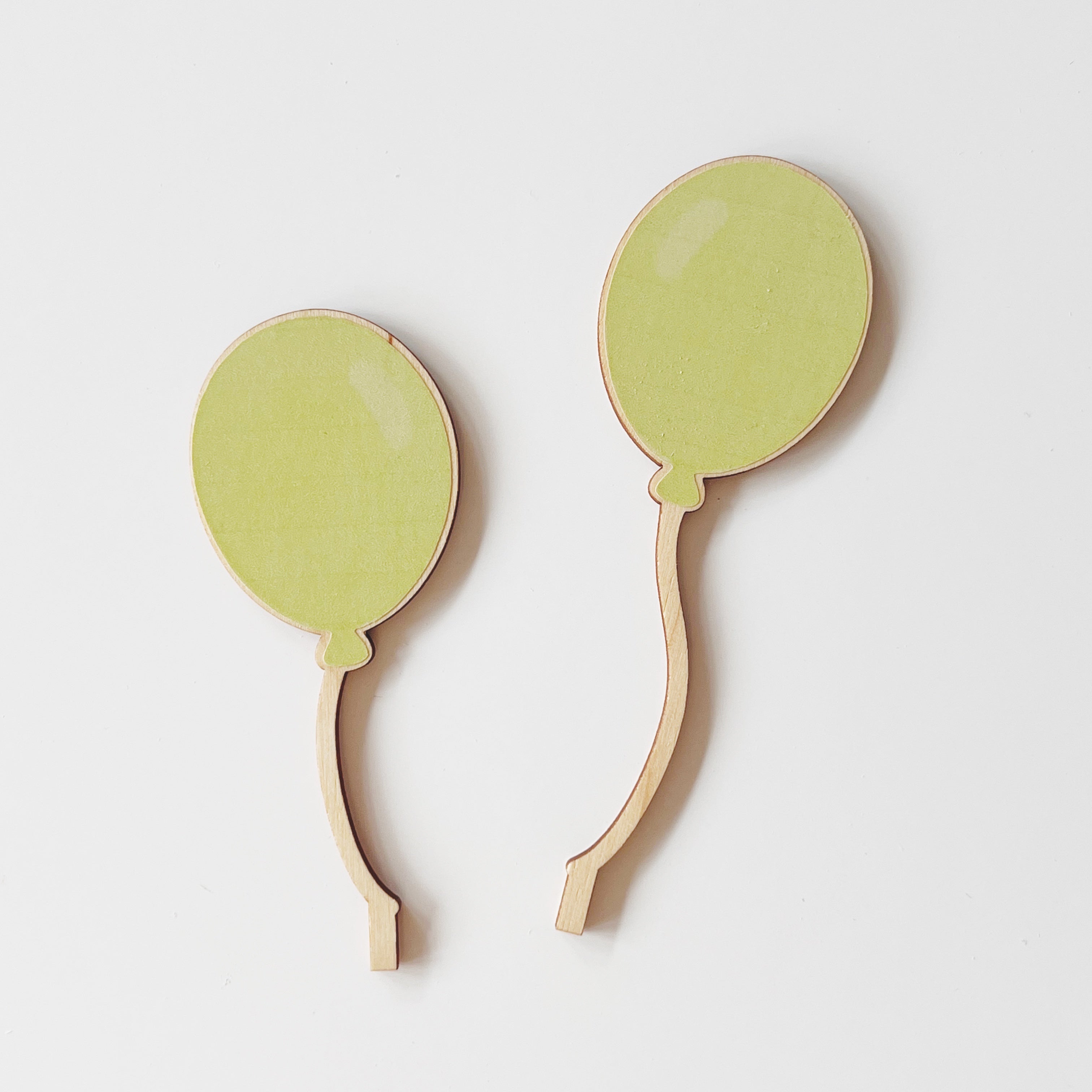 Motivstecker Luftballons 2er Set pastellgrün