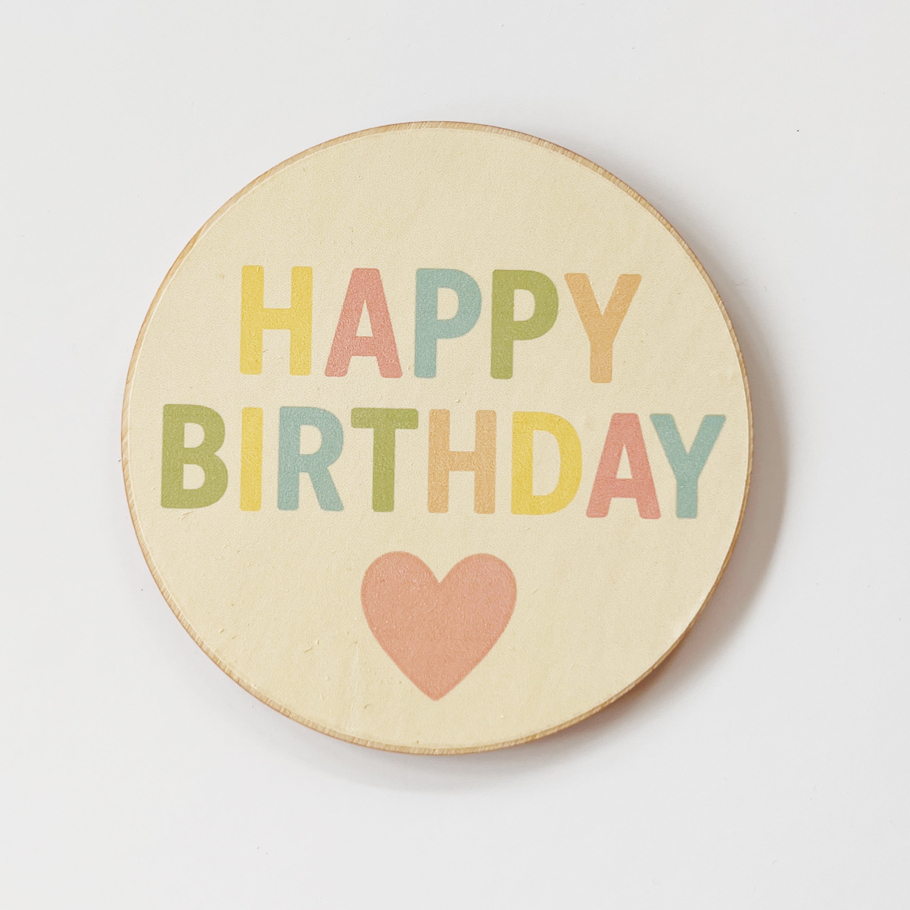 Happy Birthday Schildchen farbig