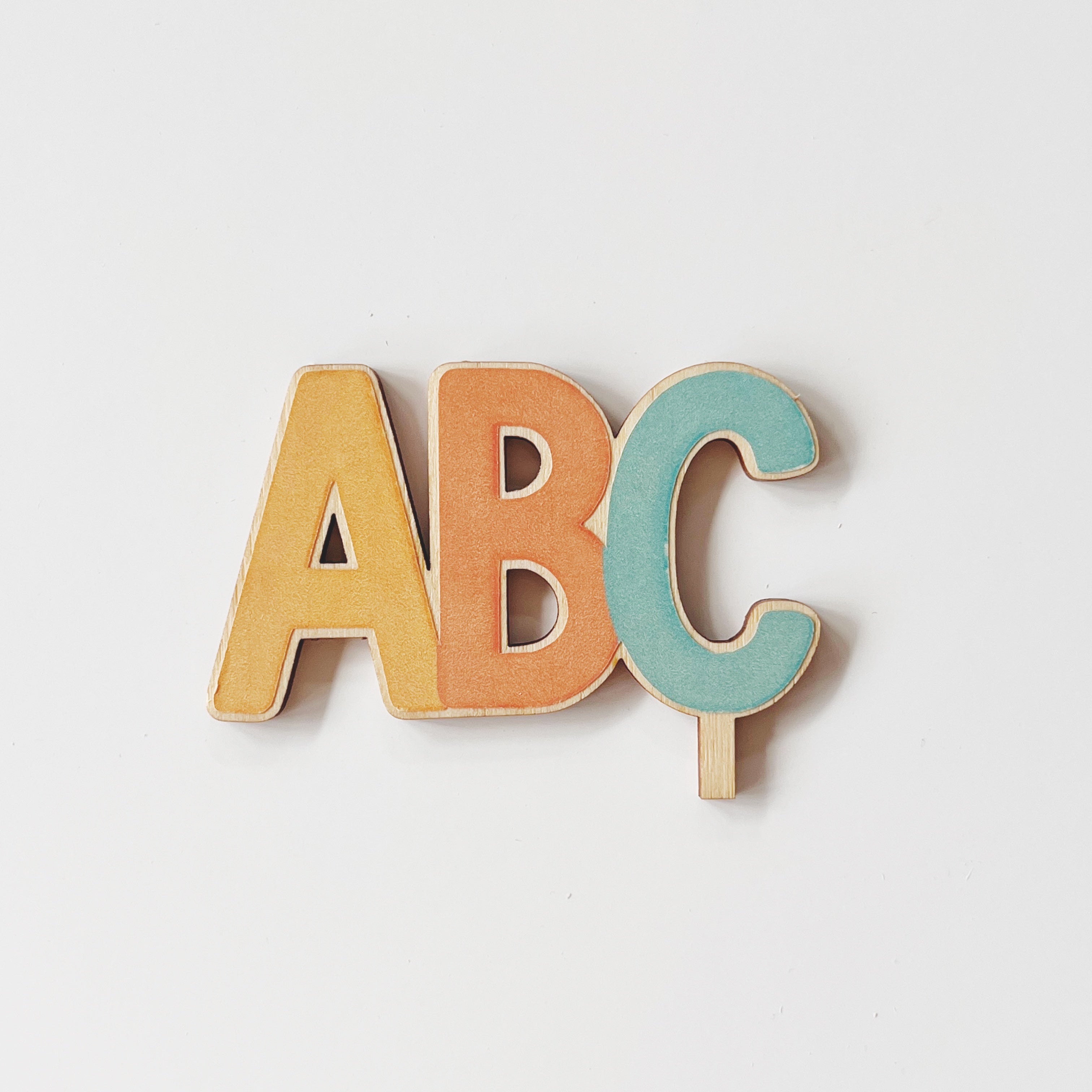 Motivstecker ABC bunt