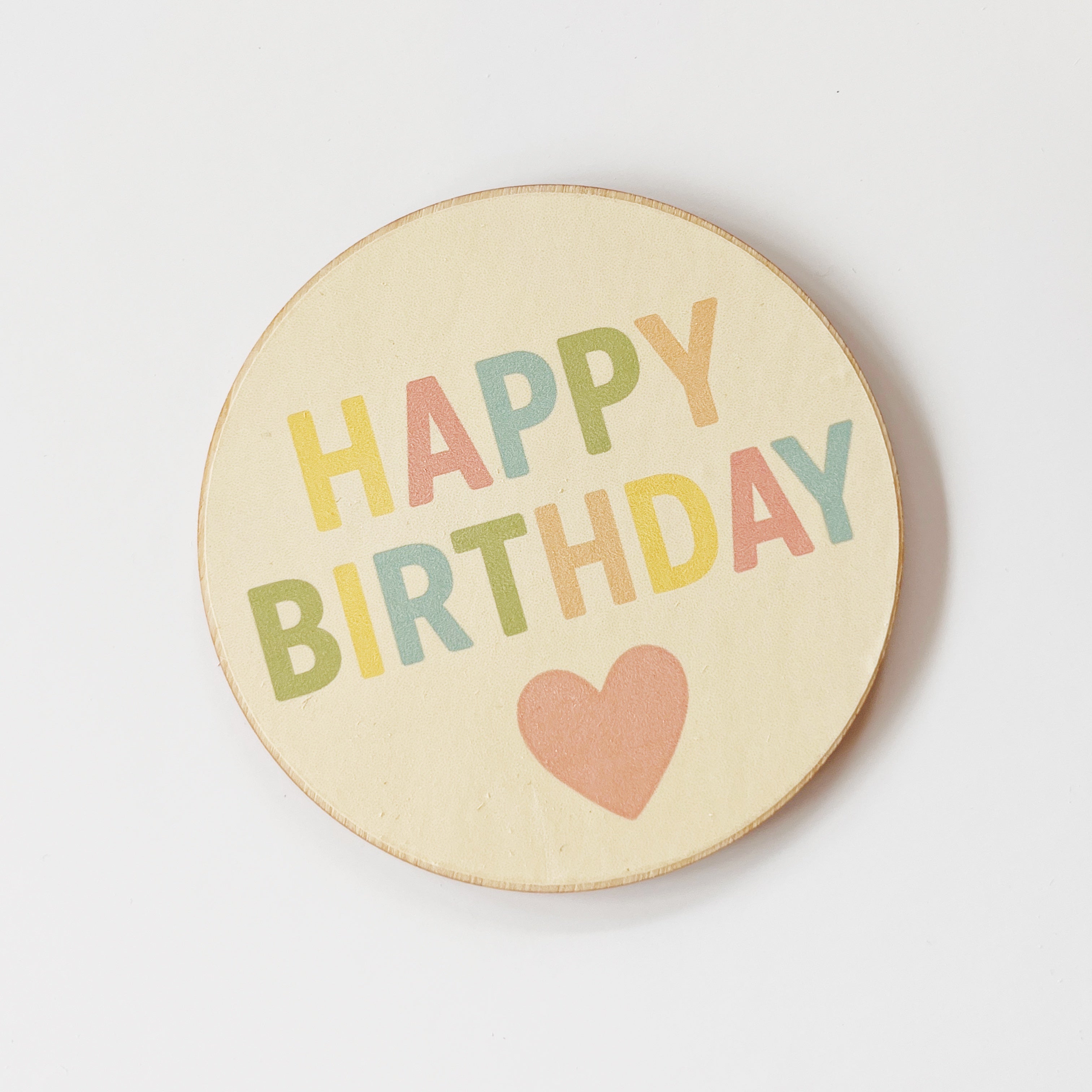 Happy Birthday Schildchen farbig