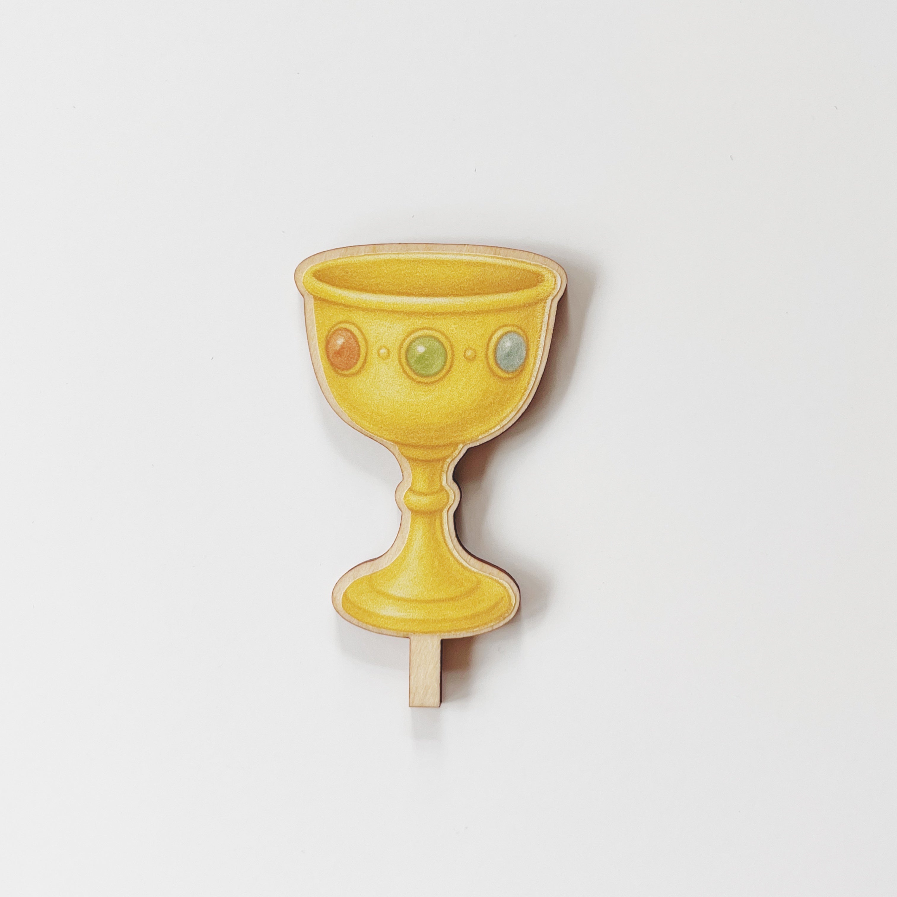 Motivstecker goldener Kelch