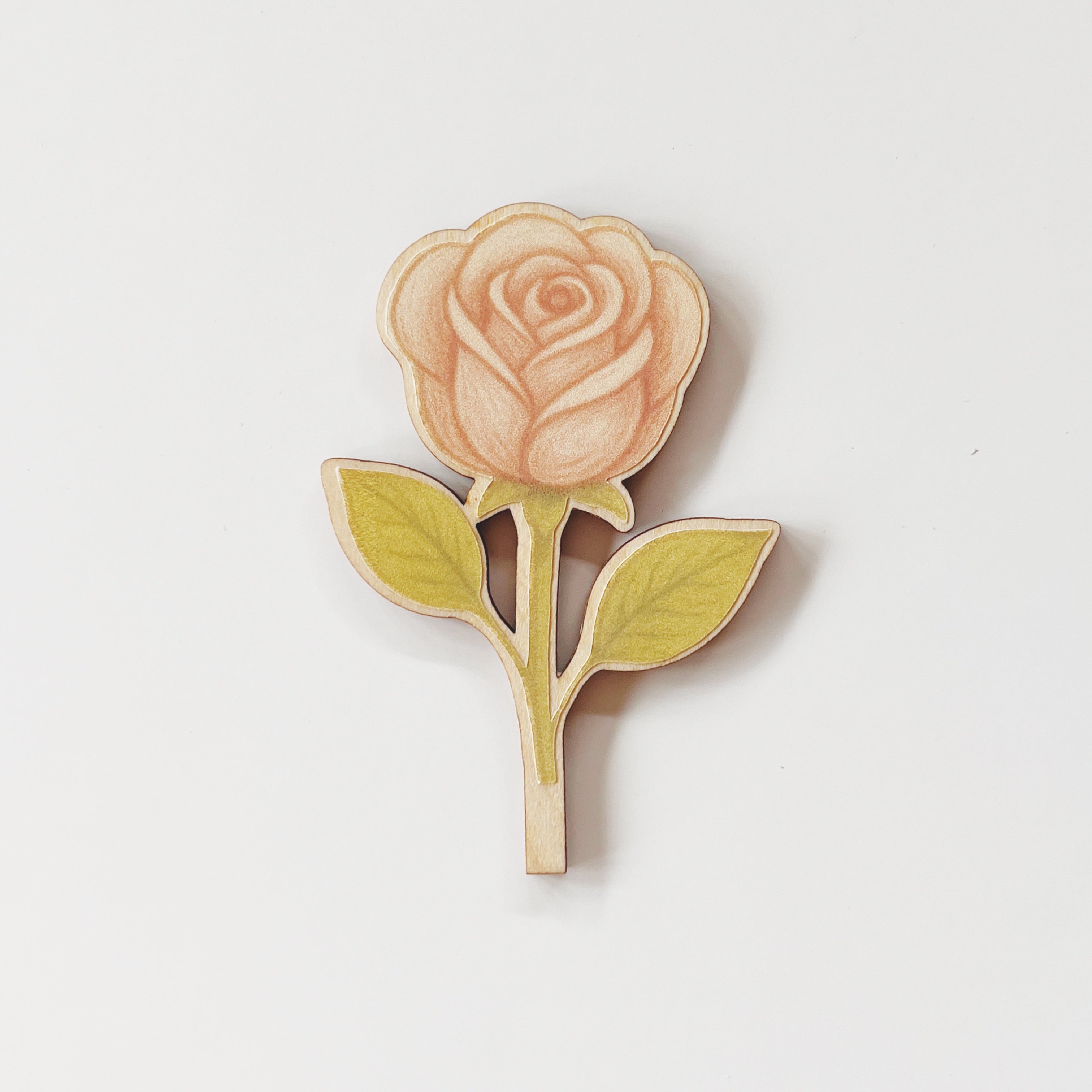 Motivstecker Rose mit kurzem Stiel