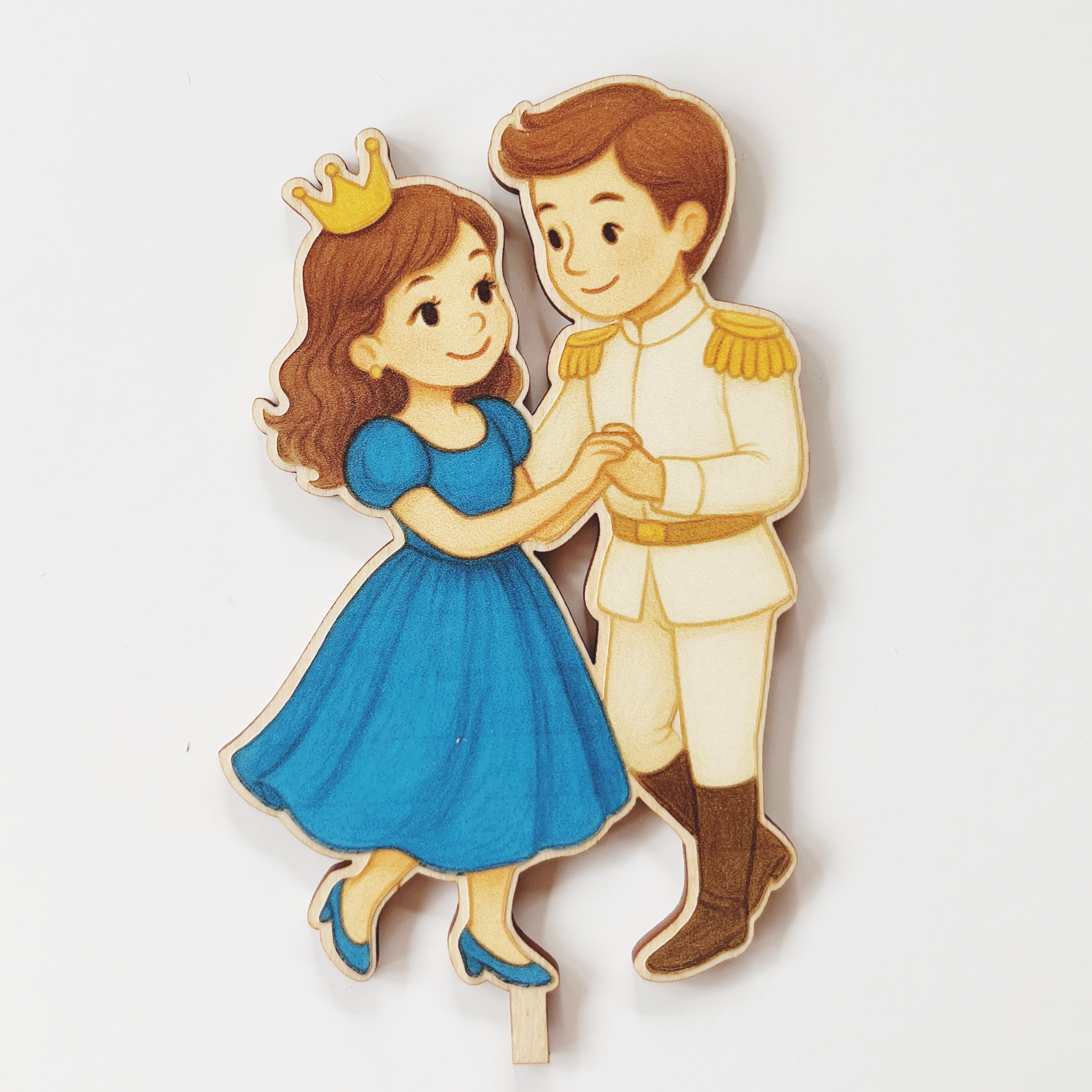 Motivstecker tanzende Prinzessin mit Prinz