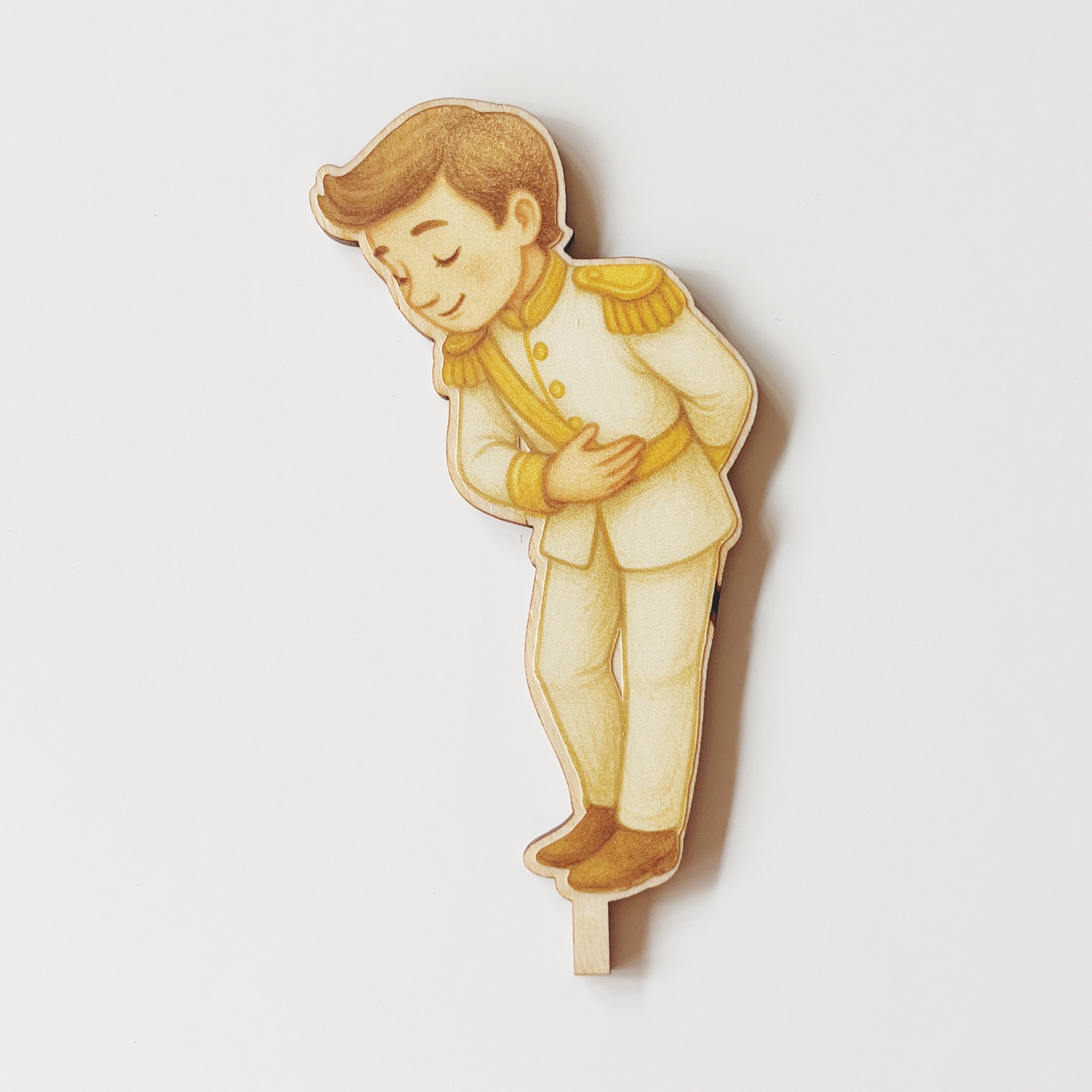 Motivstecker Prinz, der sich verneigt