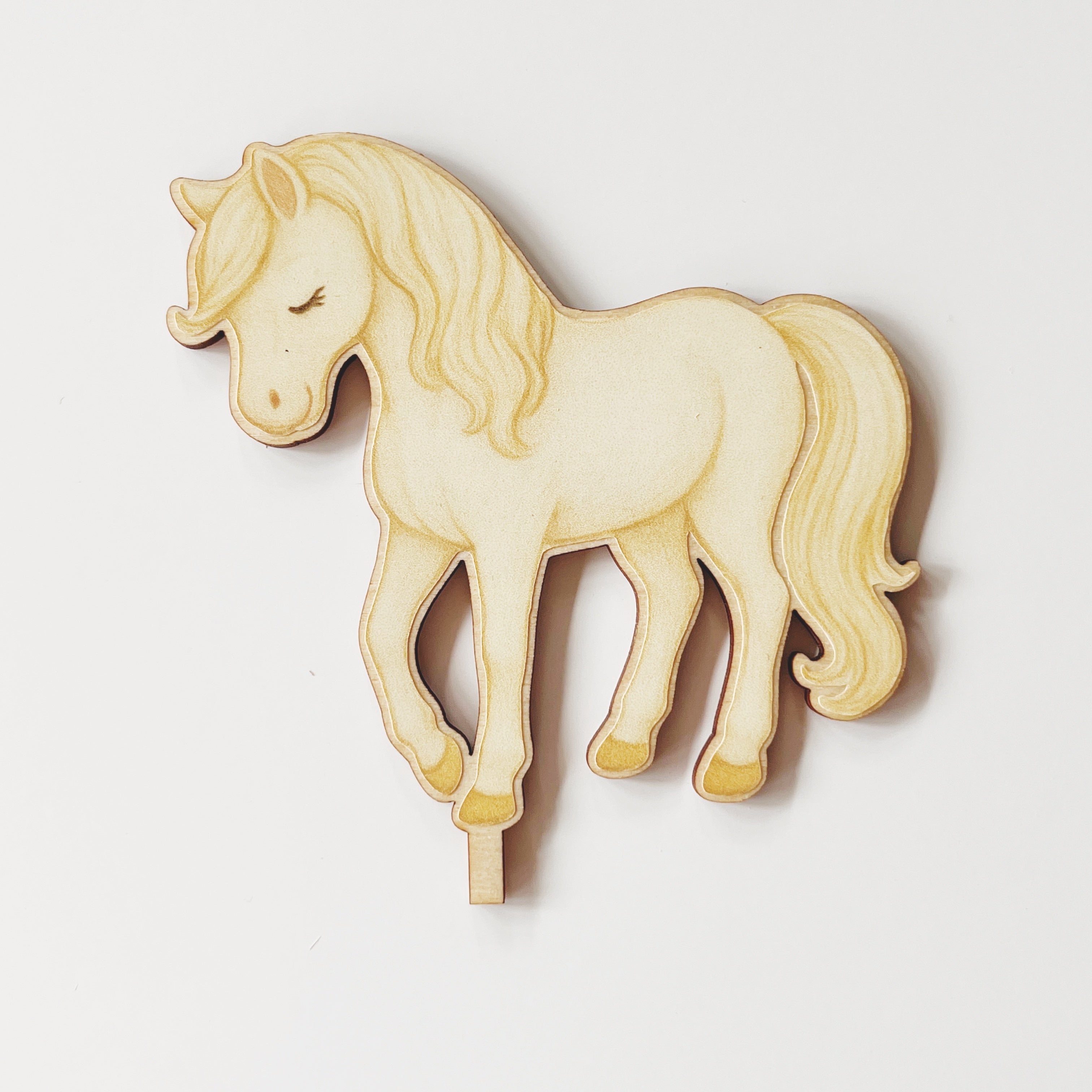 Motivstecker weißes Pferd