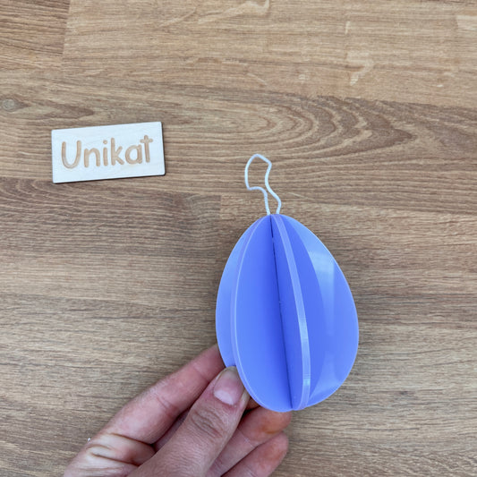 Unikat 3D Ei in lila