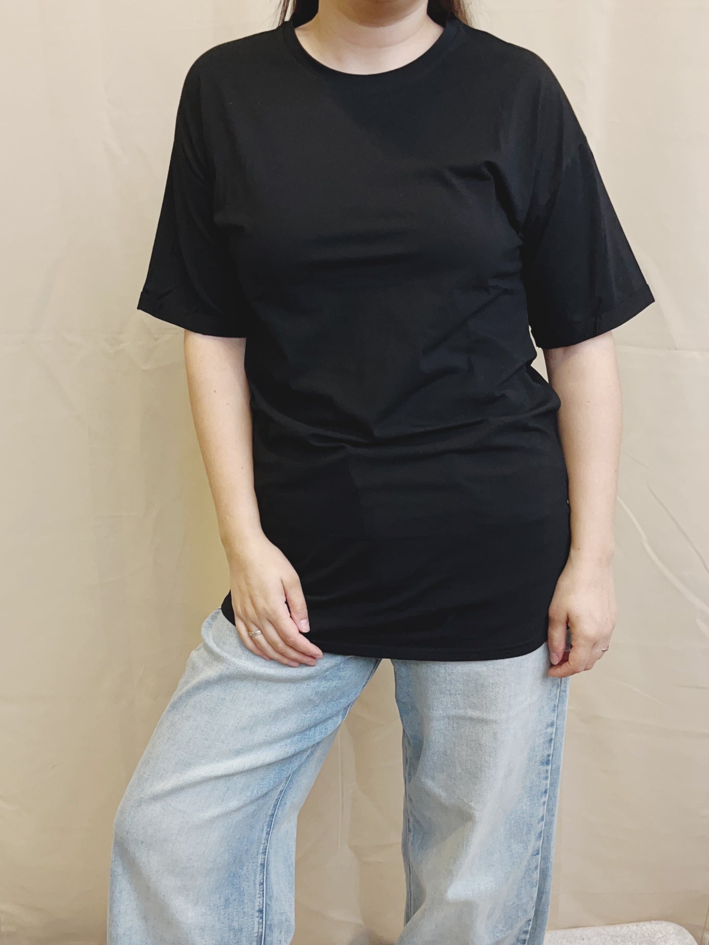 Longshirt schwarz
