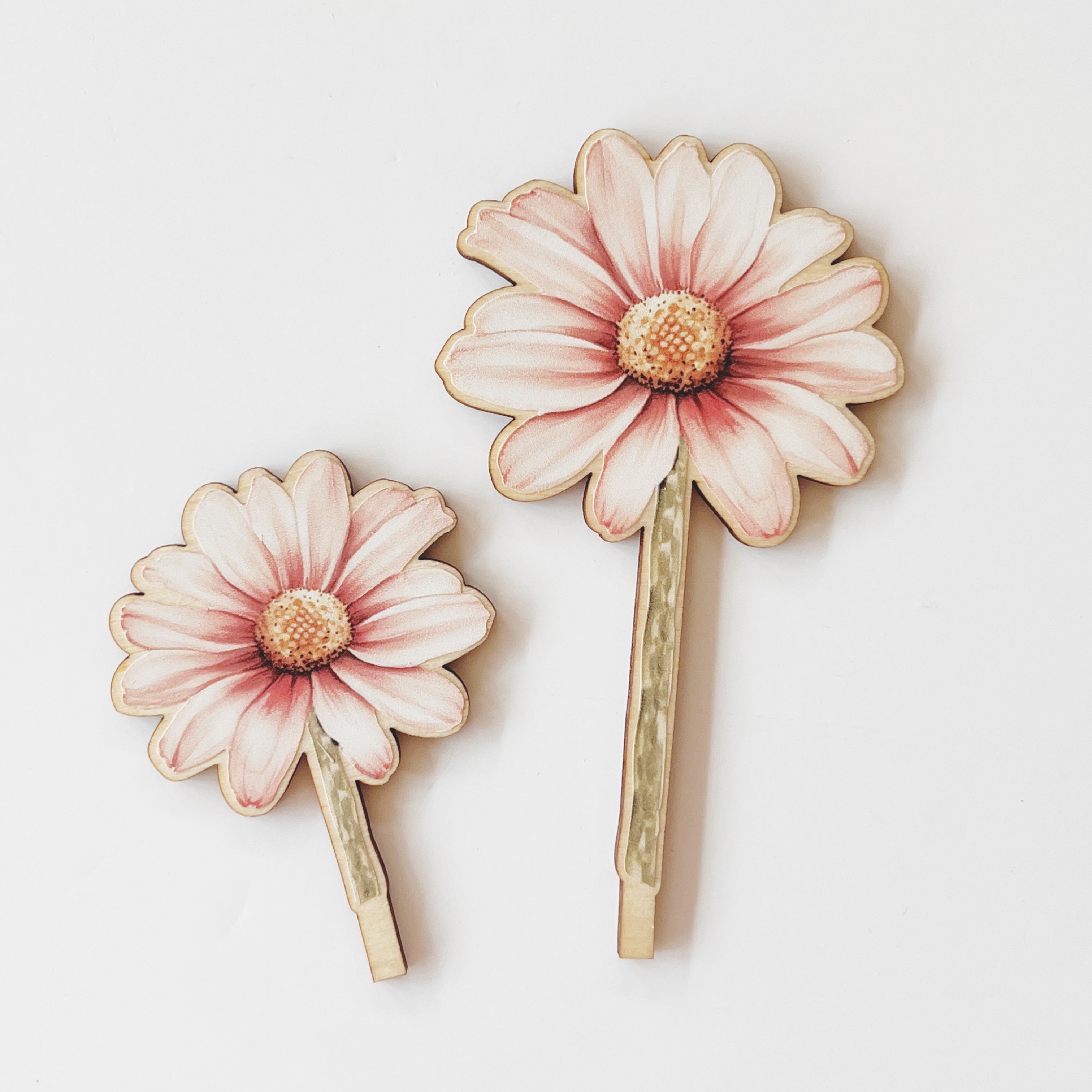 Motivstecker 2er Set Blumen rosa Feenmotto