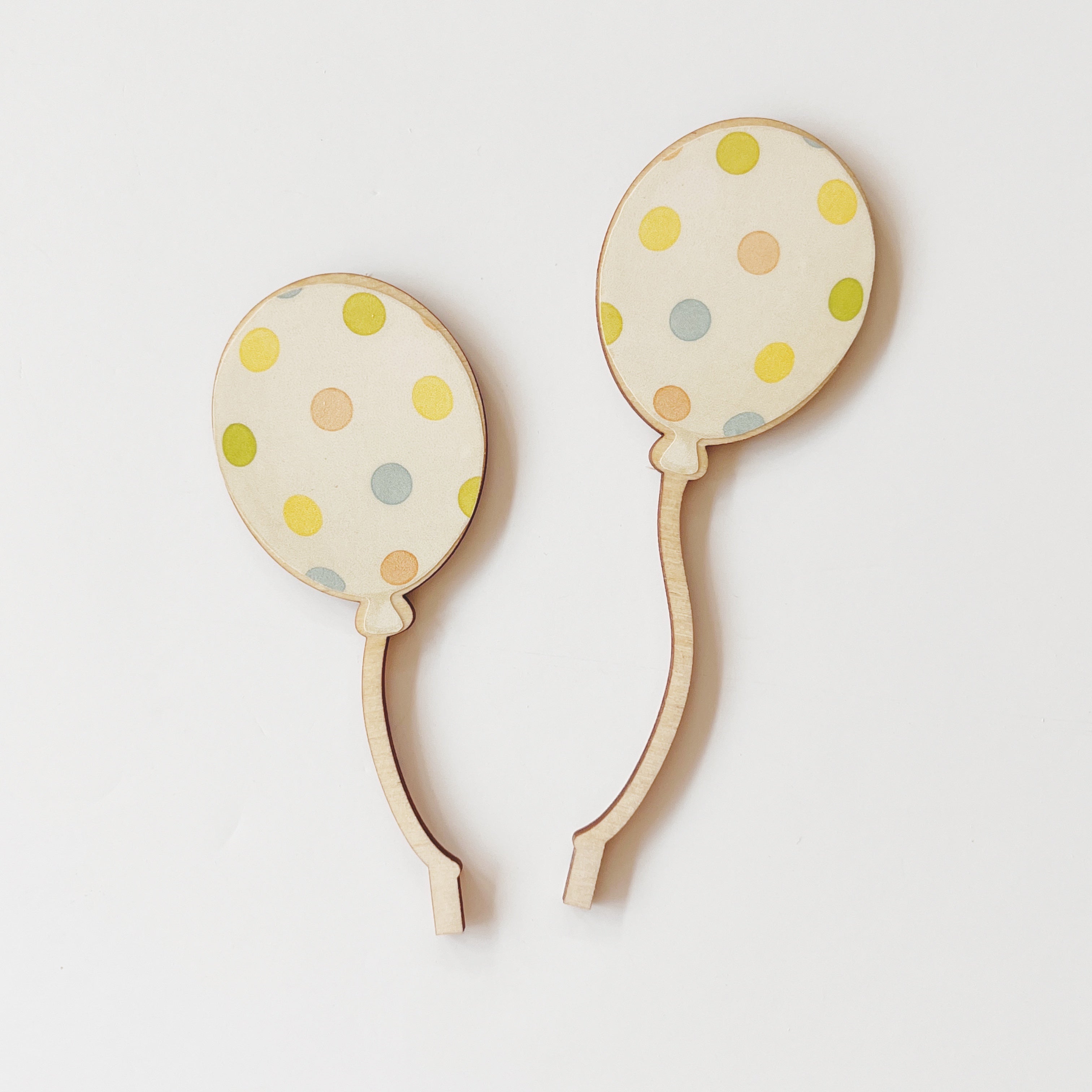 Motivstecker Luftballons mit Punkten 2er Set