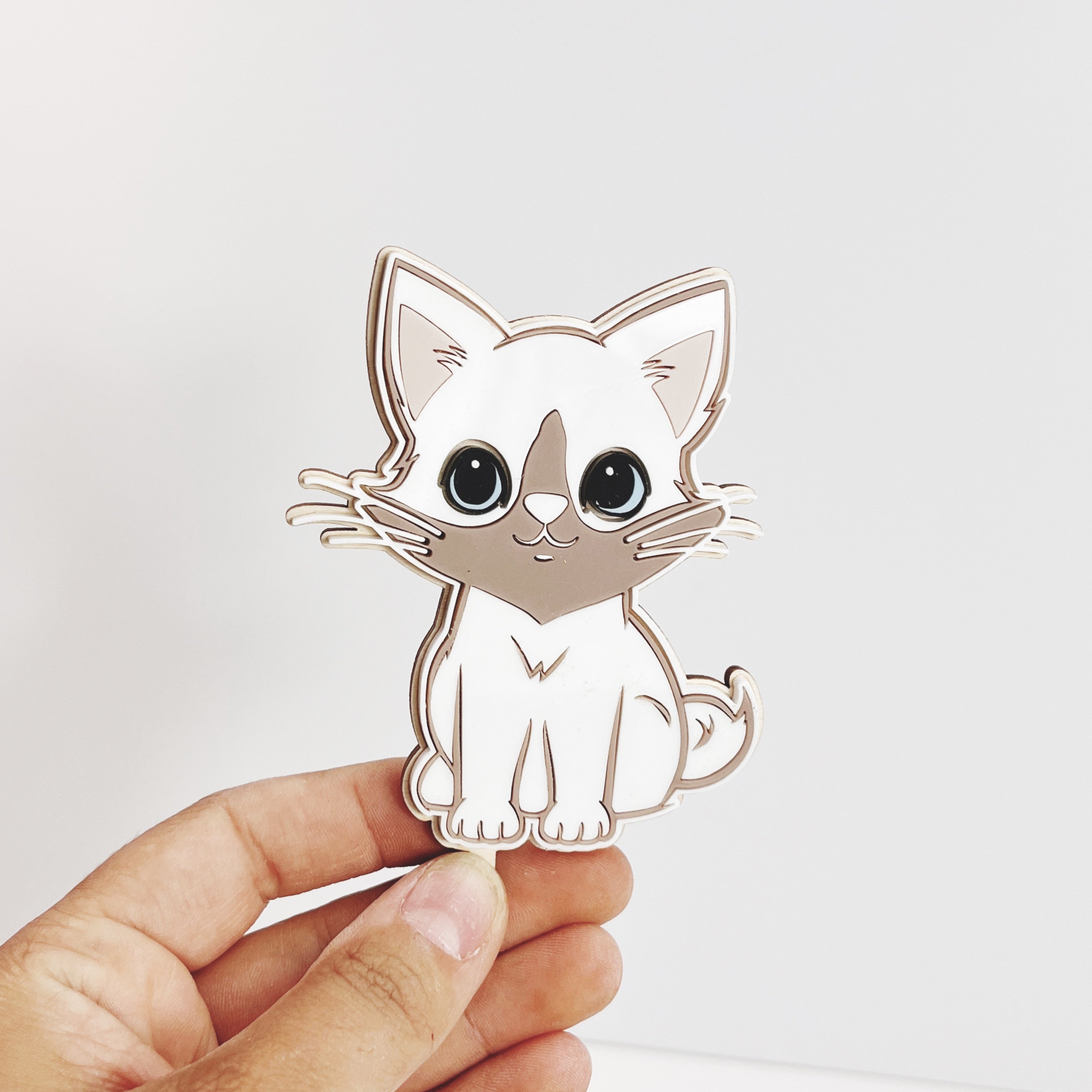 Motivstecker Katze Acryl auf Holz