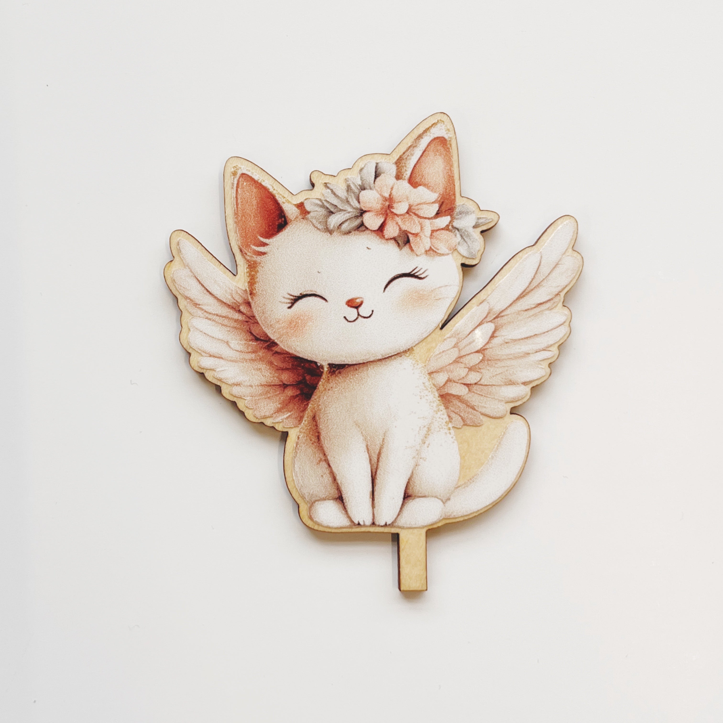 Motivstecker Katze mit Flügeln