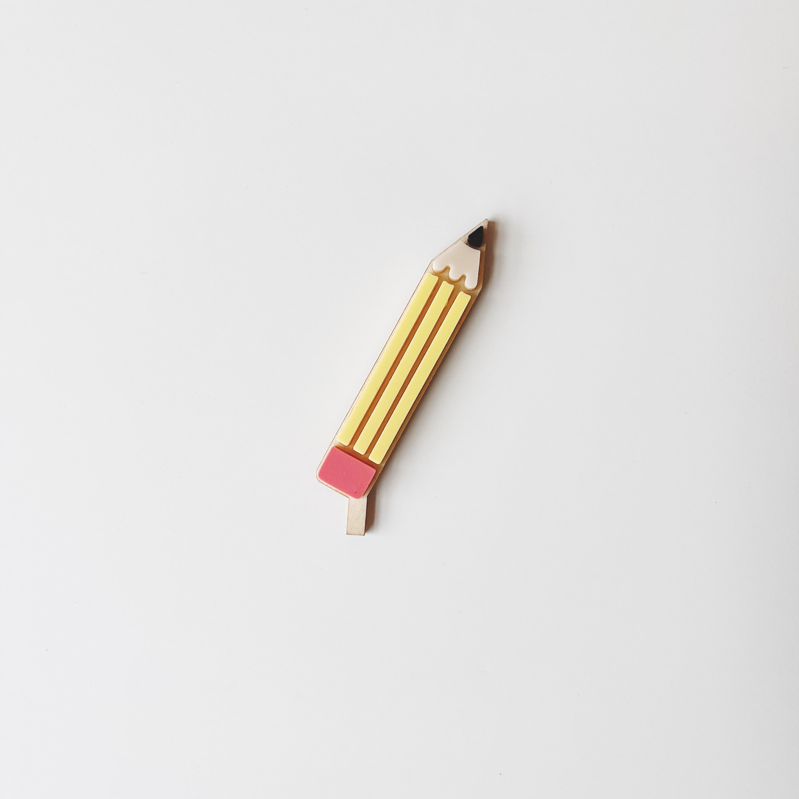 Motivstecker Bleistift Acryl auf Holz